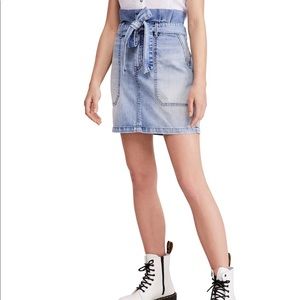 FREE PEOPLE Splendor In The Grass Denim Skirt NWT